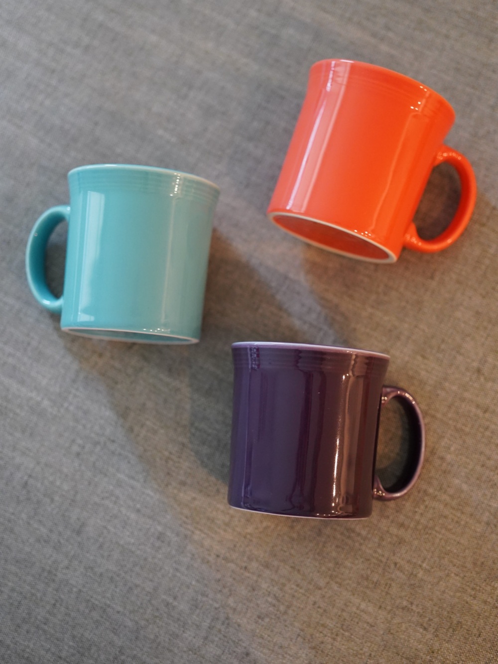 Fiestaware Coffee Mug in Mulberry, Turquoise and Poppy